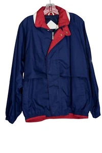 Men's Vintage 80's Holloway Navy Blue  Red Lightweight Jacket M - Picture 1 of 6