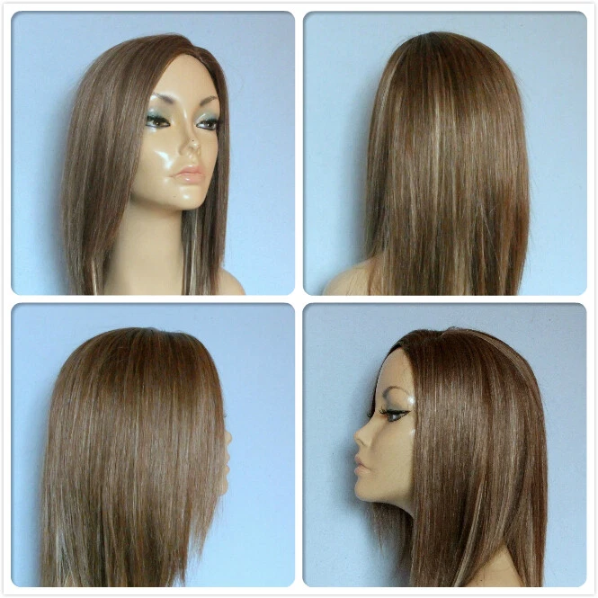 high heat resistant hair parting long ladies wigs lady women's daily full wig UK - Image 1 of 4