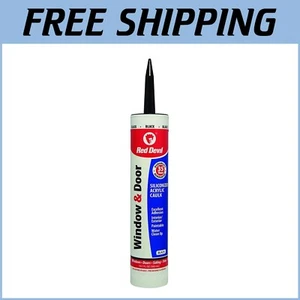 Professional-Grade 12-Pack Black Acrylic Caulk for Windows & Doors, 10.1 oz - Picture 1 of 8