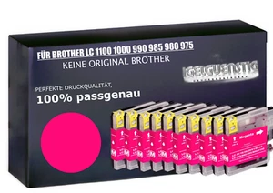10 Druckerpatronen kompatibel für magenta Brother LC980 MFC 5890CN - Bild 1 von 6