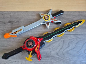 Power Rangers Ninja Steel Rockstorm Gitarrenblaster mit Sounds - neue Batterien - Bild 1 von 10