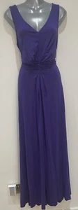 Hobbs Maxi Purple Dress Size 14 Uk Excellent Condition - Picture 1 of 8