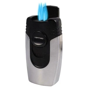 Vertigo Lotus Goliath Big Buddha Chrome Quad 4 Torch Butane Table Lighter - Picture 1 of 1