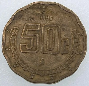 Münze Welt: 1996 Mexiko - 50 Centavos - zirkuliert (SKU 249) - Bild 1 von 4
