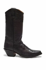 Neu Damenstiefel schwarz Cowgirl Western Leder Redhawk 37108 Größe 5-10 (B, M) - Bild 1 von 5