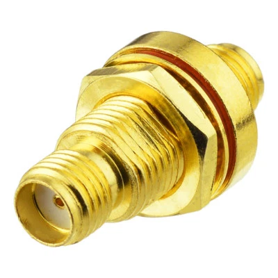 SMA adapter SMA Jack Female to SMA Jack bulkhead o-ring straight Coax Connector - Image 1 of 4