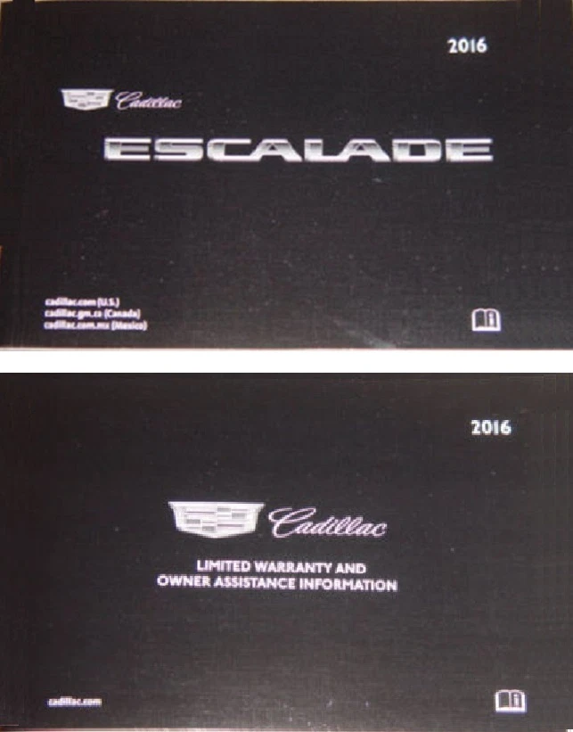 2016 Cadillac Escalade, Escalade ESV Owners Owner Manual Portfolio NEW 84017861 - Image 1 of 1
