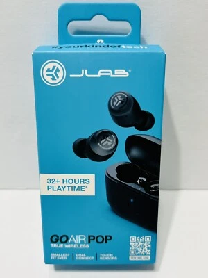 NEW JLab GO Air POP True Wireless In-Ear Headphones Black NIB EBGAIRPOPRBLK124 - Image 1 of 4