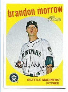 Brandon Morrow 2008 Topps Heritage High #708 SP Seattle Mariners impresión corta - Imagen 1 de 2
