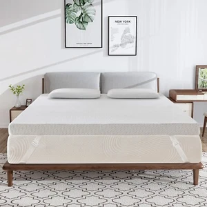 Medium 4 in. Gel Memory Foam Mattress Topper - Picture 1 of 7