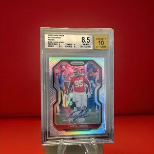 2020 Panini Prizm Chris Jones Silver Prizm Rookie Auto Autograph RC #125 Chiefs - Picture 1 of 2