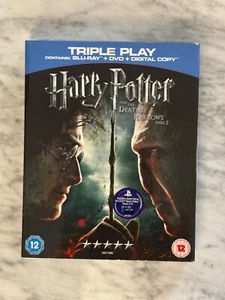 Harry Potter and the Deathly Hallows Part 2 Blu-Ray BRAND NEW & SEALED - Picture 1 of 1