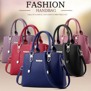 Women Lady Leather Handbag Shoulder Messenger Satchel-Tote Crossbody Purse Bags - Picture 1 of 29