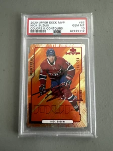NICK SUZUKI 2020 Upper Deck MVP #67 Colors & Contours PSA 10 MINT /250 POP 1 - Picture 1 of 1