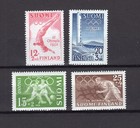 FINLAND 1952 OLYMPIC GAMES IN HELSINKI SCOTT B110-B113 PERFECT MNH