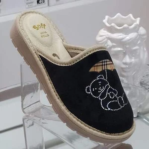 Ciabò - Pantofole Ciabatte Invernali Donna Plantare In Vera Pelle Made In Italy - Foto 1 di 11