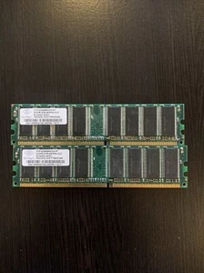 (Lot of 2) Nanya PC3200 (DDR-400) 512MB Desktop Memory NT512D64S8HC0G-5T - Picture 1 of 2