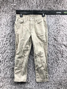 Jeans capri ajustados Levi's talla 6 para mujer lavado medio beige - Imagen 1 de 12