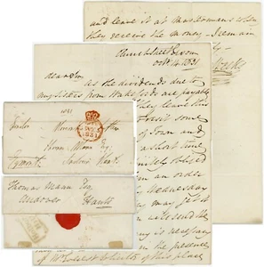 1831 LETTER WILLIAM WEEKS EPSOM to ANDOVER FREE PRIVILEGE EGMONT ..HOLBORN HILL - Picture 1 of 5