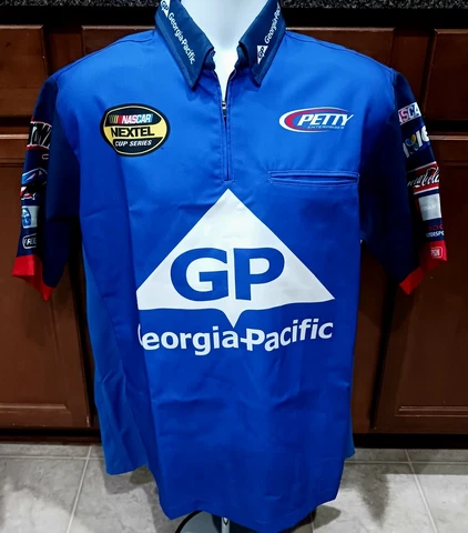 Kyle Petty Petty Enterprises Race Used Team Issued Crew Shirt NASCAR Racing Cover