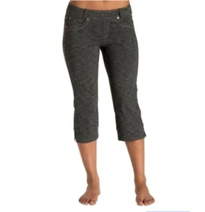 Pantalone donna Kuhl Mova Capri taglia 14 grigio morbido elasticizzato pull on crop casual - Foto 1 di 6