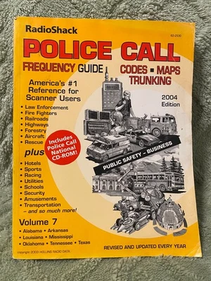 Vintage Radio Shack Police Call Radio Guide 2004  Vol 7 Frequency Guide Book - Image 1 of 4