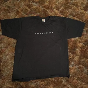 T-shirt uomo Dean & Deluca Fruit Of The Loom super cotone taglia XL vintage - Foto 1 di 5