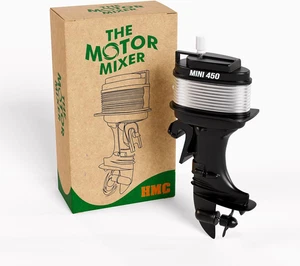 The Motor Mixer by  - Novelty Boat Motor Coffee Mixer Wind-Up Outboard Mini Boat - Picture 1 of 12