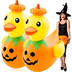 4 Fuß Riesige Aufblasbare Halloween Ente Riesig Halloween Groß Aufblasbar Gummi Du... - Bild 1 von 7