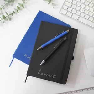 Notebook & Pen Set Personalised Name Office Journal New Employee Gift New Job - Picture 1 of 14