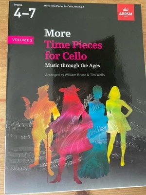 Music      More Time Pieces For Cello Book Grade 4-7 ABRSM New - Image 1 of 4