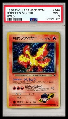 1998 Pokemon Rocket's Moltres Holo #146 PSA 9 Japanese - Image 1 of 2