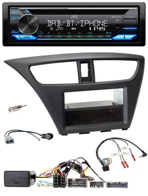 JVC Bluetooth Lenkrad USB DAB CD Autoradio für Honda Civic (ab 2012) - Bild 1 von 4