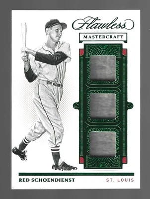 Red Schoendienst 2021 Panini Flawless Triple Relics 3/3 💲 Foto 1 de 3