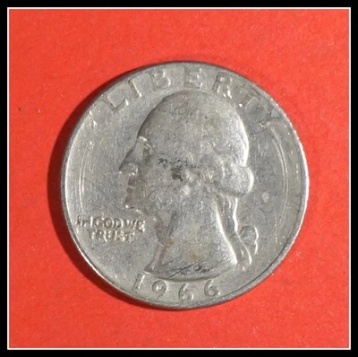 1966 US Washington Quarter from Philadelphia Mint #K211 - Image 1 of 2