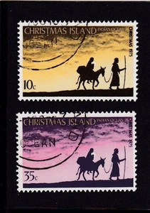 CHRISTAMS ISLAND #63-64 USED FLIGHT INTO EGYPT - Picture 1 of 1