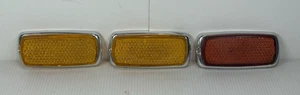 1975 Mercedes Benz W114 W115 300D Front Rear Side Fender Amber Red Marker Lens - Picture 1 of 12