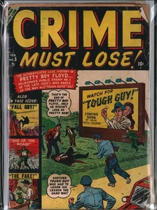 CRIME MUST LOSE! #5 Pretty Boy Floyd Pre Code (1951) Atlas Comics FA (1.0) - Bild 1 von 2