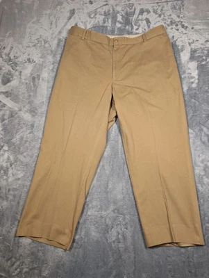 Bills Khakis Pants Mens 44x28 Classic Fit Brown Tan Made USA 100% Cotton Casual - Image 1 of 4
