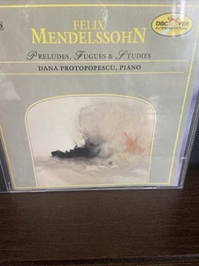 PROTOPOPESCU DANA (piano) Mendelssohn CD Preludes Fugues &Studies - Picture 1 of 5