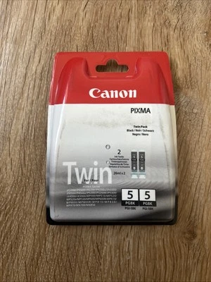 CANON - PGI-5BK - Black - Twin Pack Printer Ink - Pixma - Original & Genuine - Image 1 of 2