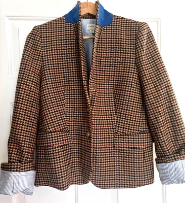 NWOT J. Crew Wool Blend Tweed Blazer, Sz 10 - Image 1 of 4