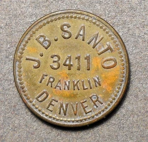 Denver (CO), J.B. Santo, 3411 Franklin Good For One ¢ In Trade (One in 1). Br - Imagen 1 de 2