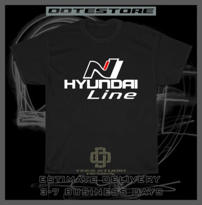 New Tee Hyundai N Line Logo Men's T-Shirt American Dotees Tee Shirt - Image 1 of 4