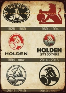 HOLDEN TIN Garage Rustic Look Vintage Tin Signs Man Cave Shed & Bar Sign - Picture 1 of 4