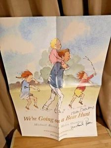 We are Going on a Bear Hunt by Rosen & Oxenbury DOUBLE SIGNED Promo poster A2 - Picture 1 of 3