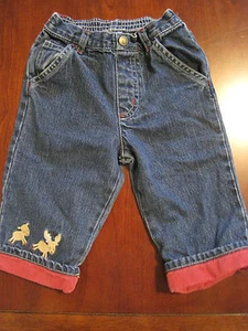 Jeans Gymboree Niños Reno Navidad Denim Azul 6-12 meses Usados en Excelente Condición - Imagen 1 de 3