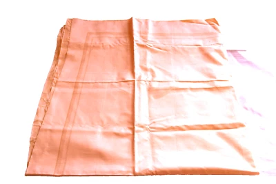 Nappe en coton jaune. 130 x 135 cm - Photo 1/4