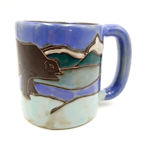 Taza de café Mara México Bears Mountain 16 oz gres artesanal hecha a mano - Imagen 1 de 9