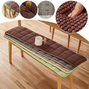 Cojín de banco grueso antideslizante cambio zapato taburete largo cojín madera maciza sofá asiento cojín - Imagen 1 de 20
